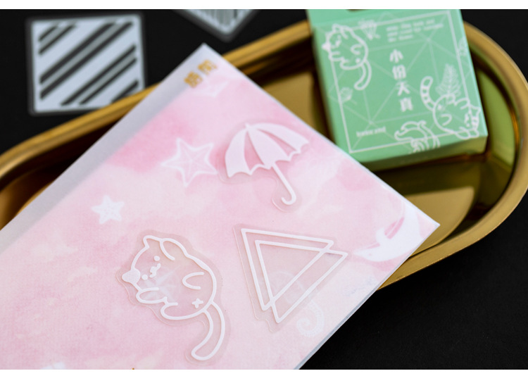 50pcs Kawaii Vintage Lace Flower Stationery Stickers Cute Girl DIY Craft Decorative Art Scrapbooking Album Supplies