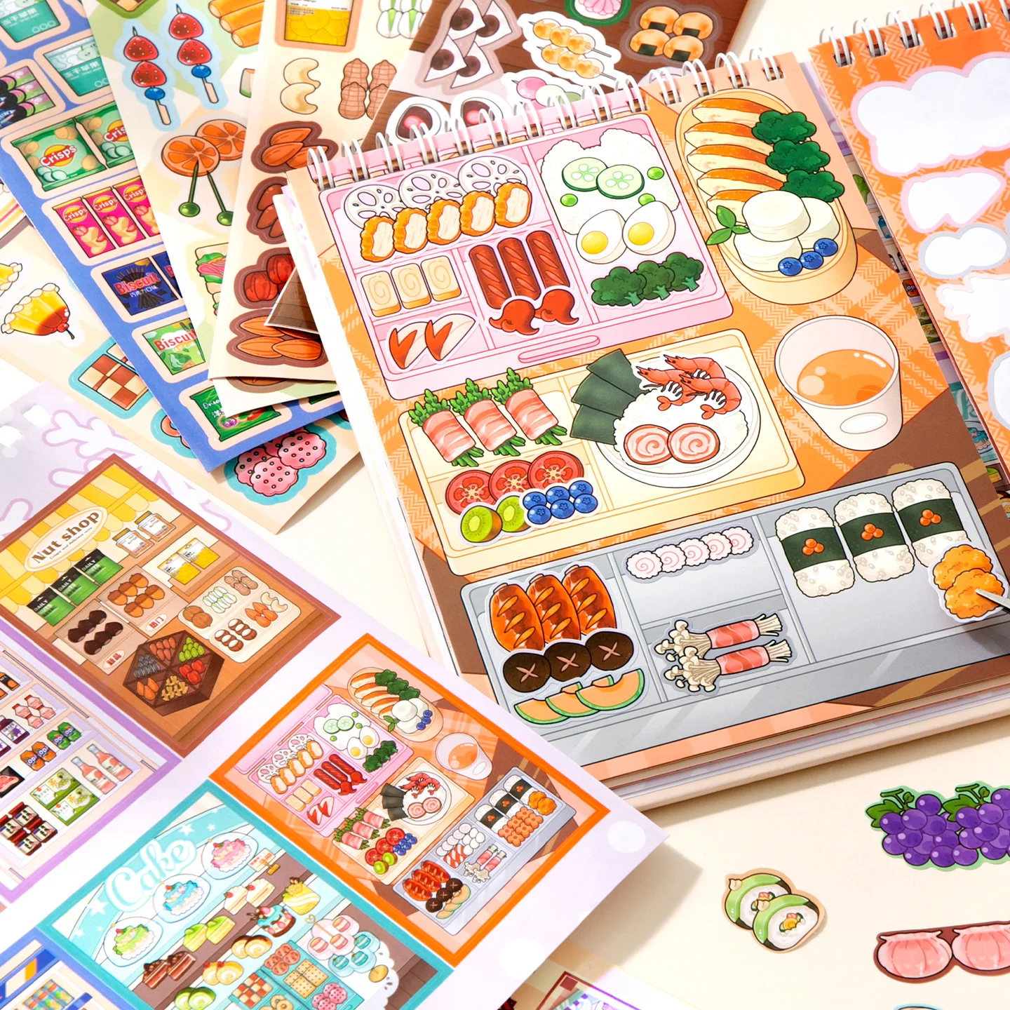 Mr. Paper 30pcs Organized Daily Sticker Book, Life Theme Journal Supplies, Multi-Function Collage Decor, Creative Stationery