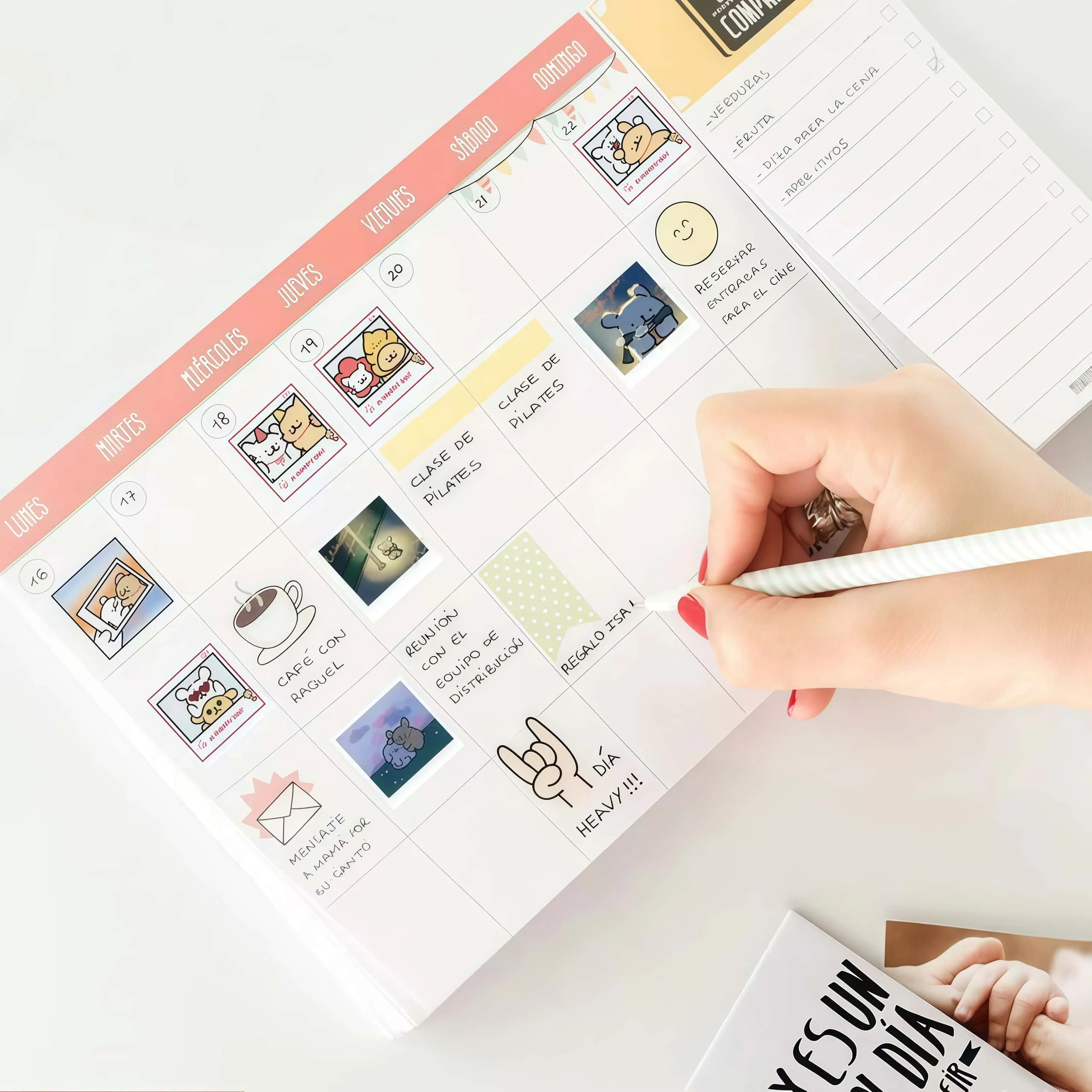 500Pcs Polaroid-Style Cute Cartoon Line Dog Sticker Roll, Adorable Scene Seal Decals for Decor, DIY & Gifts
