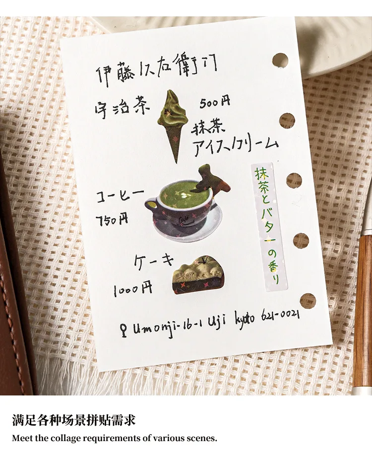 30 Pages Cute Japanese Style Cut Film Sticker Book Y2K Sticker Journal Handbook Scrapbooking Kawaii Decoration Sticker Gift