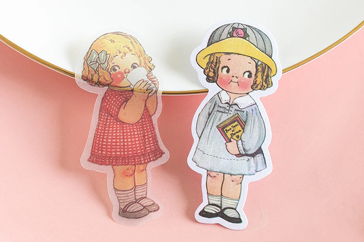 40pcs/1lot kawaii Stationery Stickers Tomato doll Diary Planner junk journal Decorative Scrapbooking DIY Craft Stickers