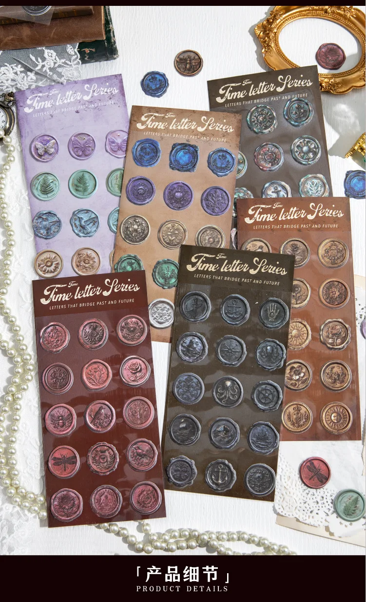 24pcs/1lot Kawaii Stationery Stickers Time Letters Junk Journaling Decorative Scrapbooking for stickers Scrapbook