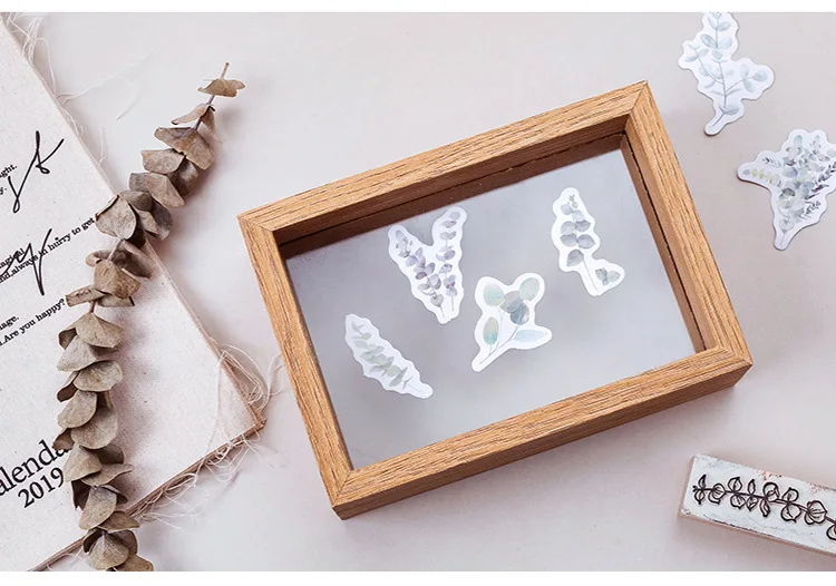 46pcs Kawaii Flower Poetry Stickers Cute Diary Labels DIY Scrapbooking Stationery Decorations