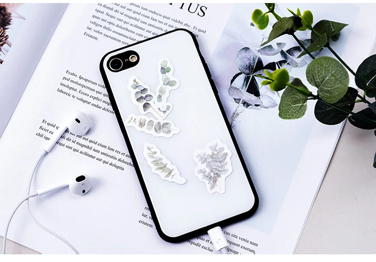 46pcs Kawaii Flower Poetry Stickers Cute Diary Labels DIY Scrapbooking Stationery Decorations
