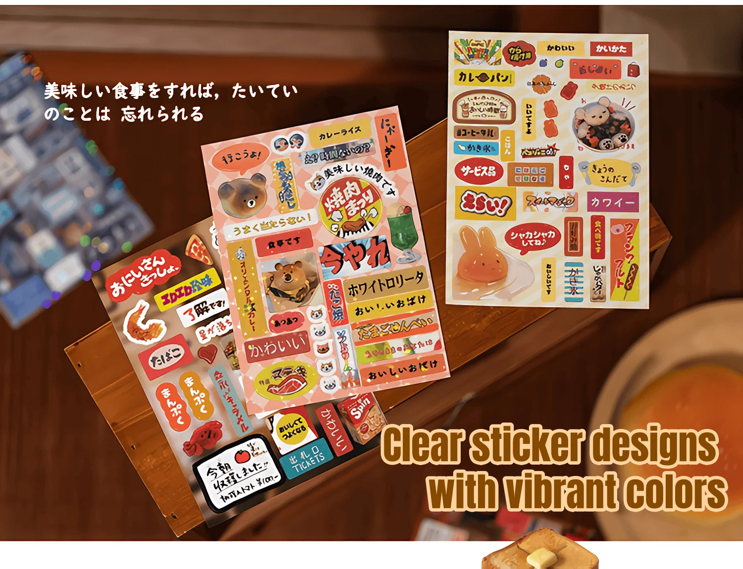 45P Die Cut Showa Retro Japanese Sticker Book β 1300+ Cute Deco Items Glossy, Glittery, & Matte Finishes - Journaling, Crafting