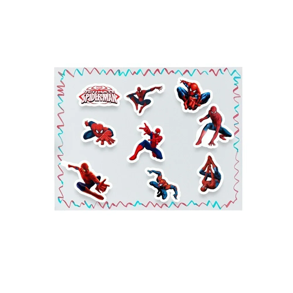 HOT 50pcs Cartoon Cool SpiderMan Stickers DIY Skateboard Fridge Motorcycle Luggage PVC Waterproof Sticker Kids Toy Gift