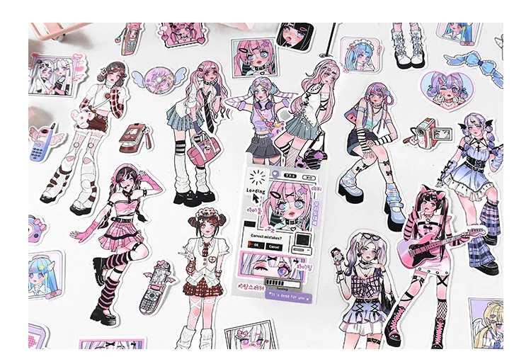 20pcs/lot Kawaii Scrapbook Stickers Girls Rhapsody Scrapbooking Supplies diary Planner Decorative Craft Stationery Sticker