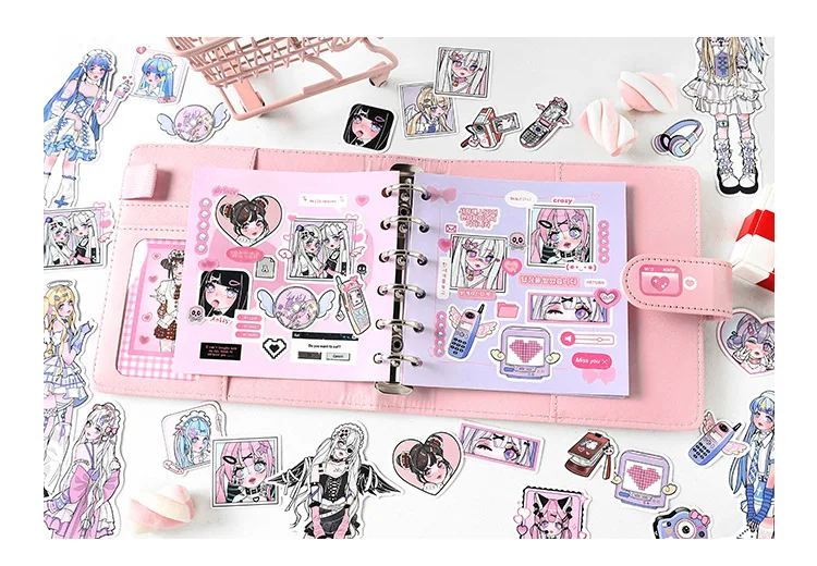 20pcs/lot Kawaii Scrapbook Stickers Girls Rhapsody Scrapbooking Supplies diary Planner Decorative Craft Stationery Sticker