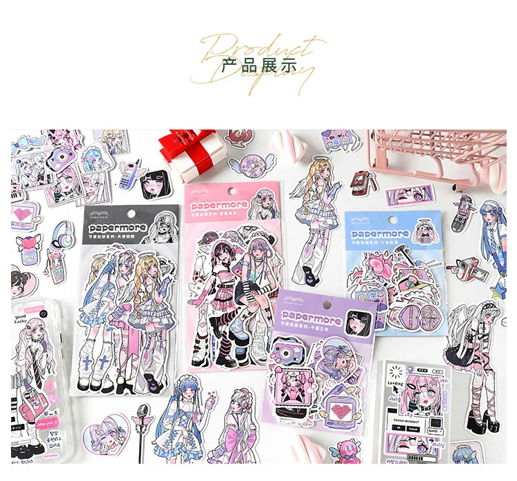 20pcs/lot Kawaii Scrapbook Stickers Girls Rhapsody Scrapbooking Supplies diary Planner Decorative Craft Stationery Sticker