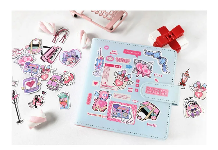 20pcs/lot Kawaii Scrapbook Stickers Girls Rhapsody Scrapbooking Supplies diary Planner Decorative Craft Stationery Sticker