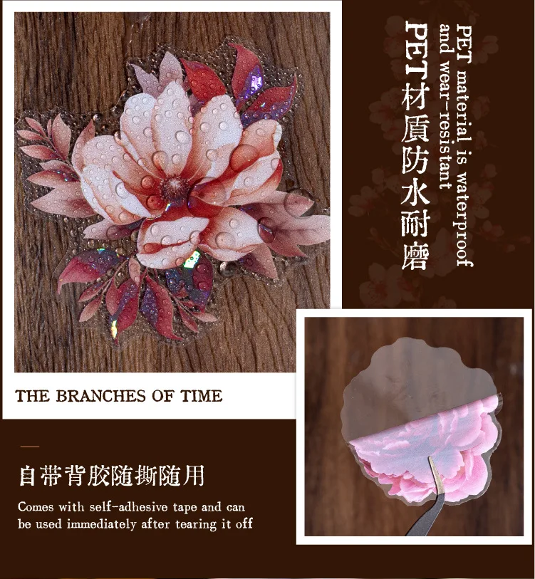 50pcs/lot Kawaii Stationery Stickers Lilith's Garden Diary Planner Decorative Sticker Scrapbooking Journal Craft Sticker