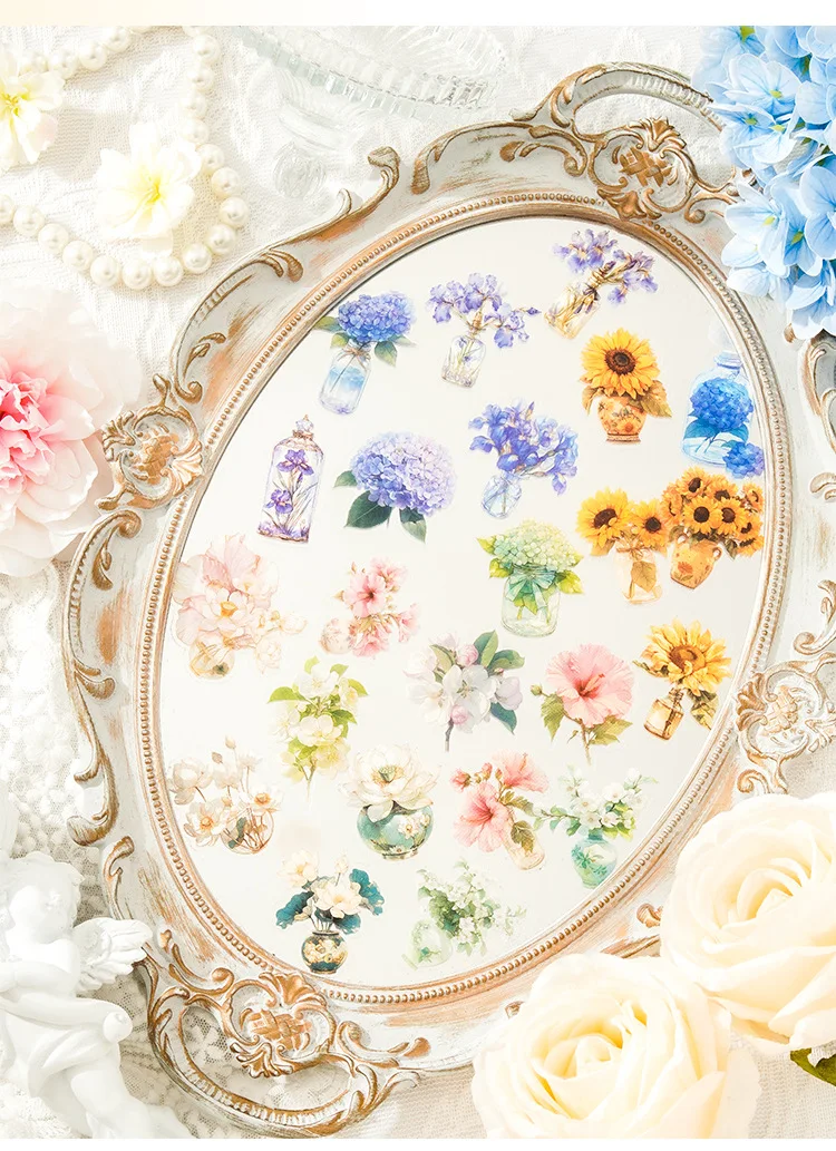 15pcs/1lot Kawaii Scrapbook Sticker kaleidoscope Scrapbooking Supplies Planner Decorative Sticker