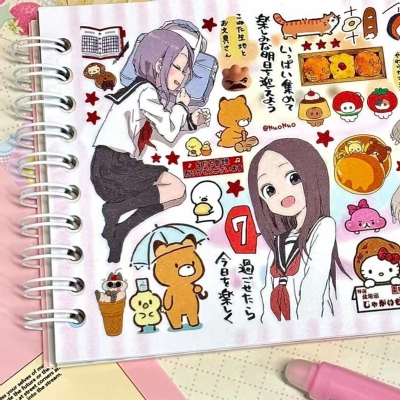 Y2K Cute Cartoon Girl Decorative Stickers Book Scrapbooking Phone Case DIY Journal Collage Material Sticker Gift