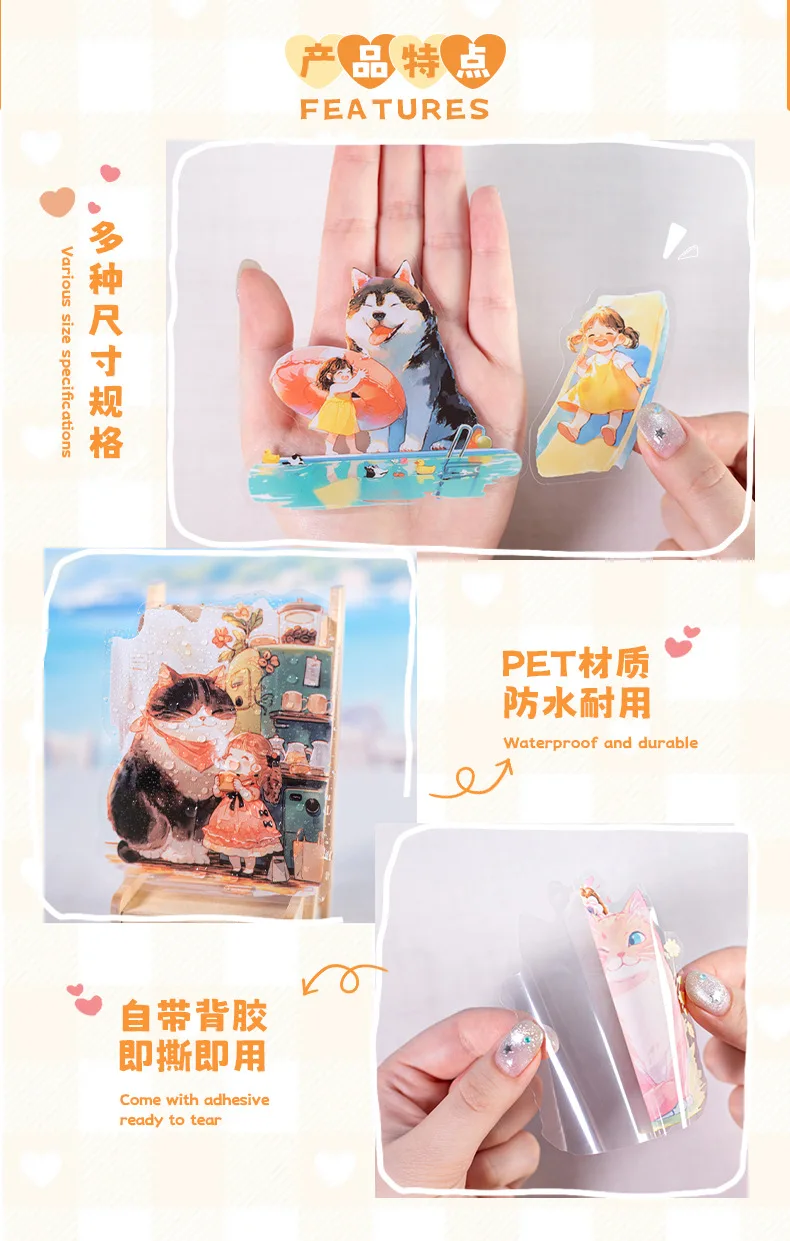 10pcs/1lot Kawaii Stationery Stickers Lily's beloved pet world Decorative Mobile Stickers Scrapbooking DIY Craft Stickers