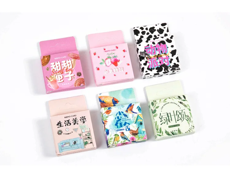 46 Pcs Watercolor Sparrow Precut Stickers Cute Aesthetic Stationery for Journal Travel Paper Scrapbooking Diary Decor