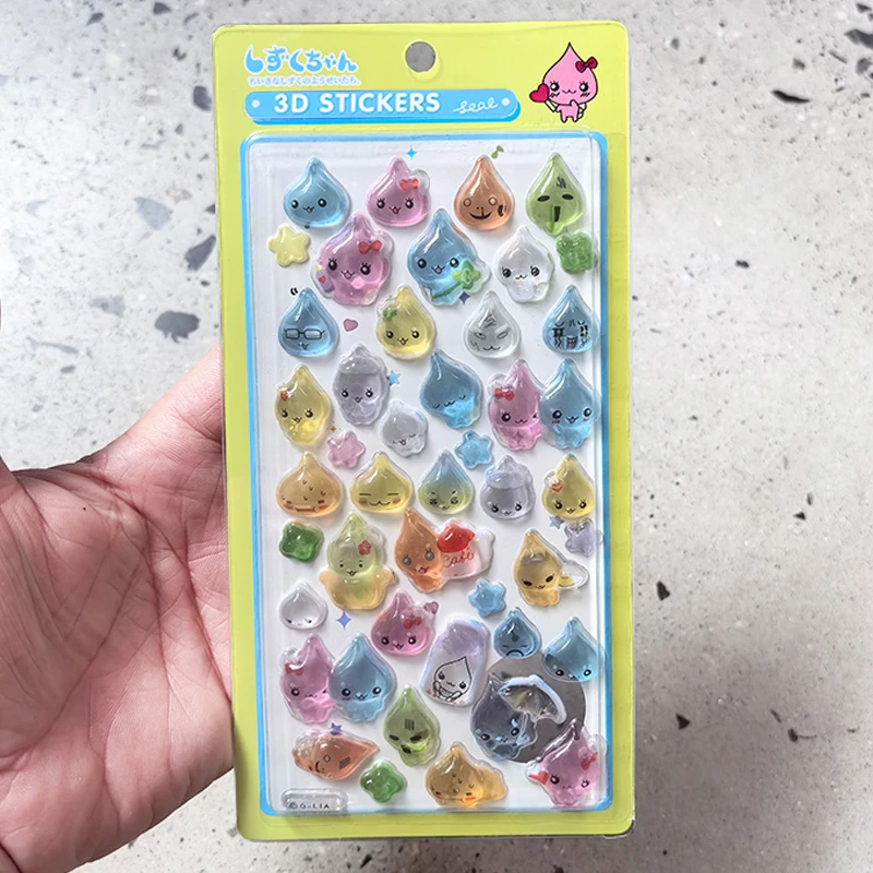 New Arrivals Chiikawa, New PVC Crystal 3D Stickers for Characters, Usaqi, DIY Handmade Notebook Album Decoration Birthday Gifts