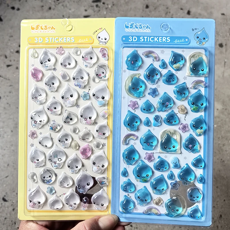New Arrivals Chiikawa, New PVC Crystal 3D Stickers for Characters, Usaqi, DIY Handmade Notebook Album Decoration Birthday Gifts