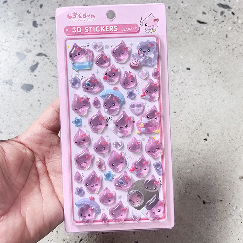 New Arrivals Chiikawa, New PVC Crystal 3D Stickers for Characters, Usaqi, DIY Handmade Notebook Album Decoration Birthday Gifts