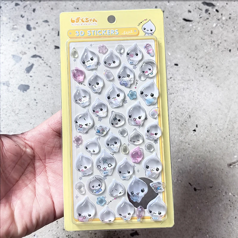 New Arrivals Chiikawa, New PVC Crystal 3D Stickers for Characters, Usaqi, DIY Handmade Notebook Album Decoration Birthday Gifts