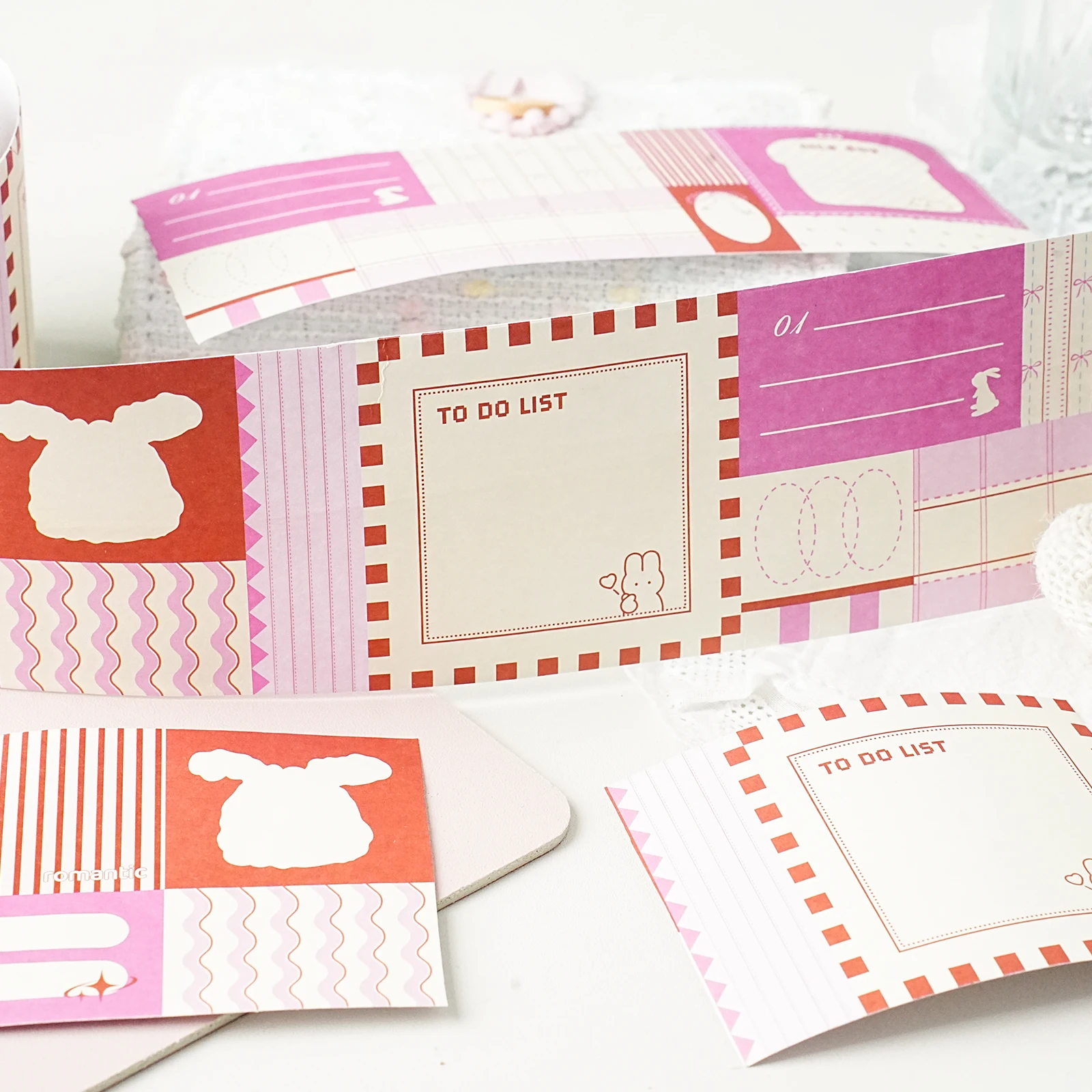 Etori Life Colorful Diary Series Colorful Journal Tape Fresh Retro Animal Plaid Collage Decorative Stickers for Laptops, Phone Stickers, Luggage, DIY Diaries, Student Gift Bags, Gift Box Packaging, Card Making, Baking Sealing, Children's Stationery Stickers, Gifts for Friends, School Supplies