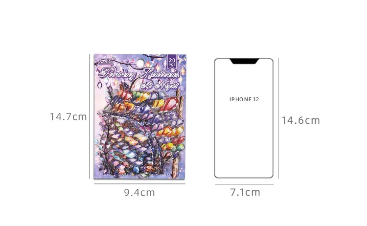 20pcs/1lot Kawaii Stationery Stickers Starfish sinking Diary Decorative Stickers Scrapbooking Craft Stickers