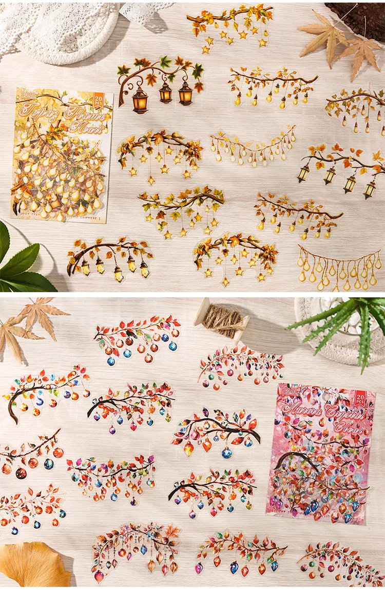 20pcs/1lot Kawaii Stationery Stickers Starfish sinking Diary Decorative Stickers Scrapbooking Craft Stickers