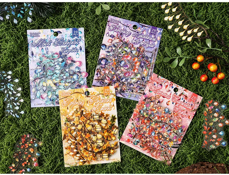 20pcs/1lot Kawaii Stationery Stickers Starfish sinking Diary Decorative Stickers Scrapbooking Craft Stickers