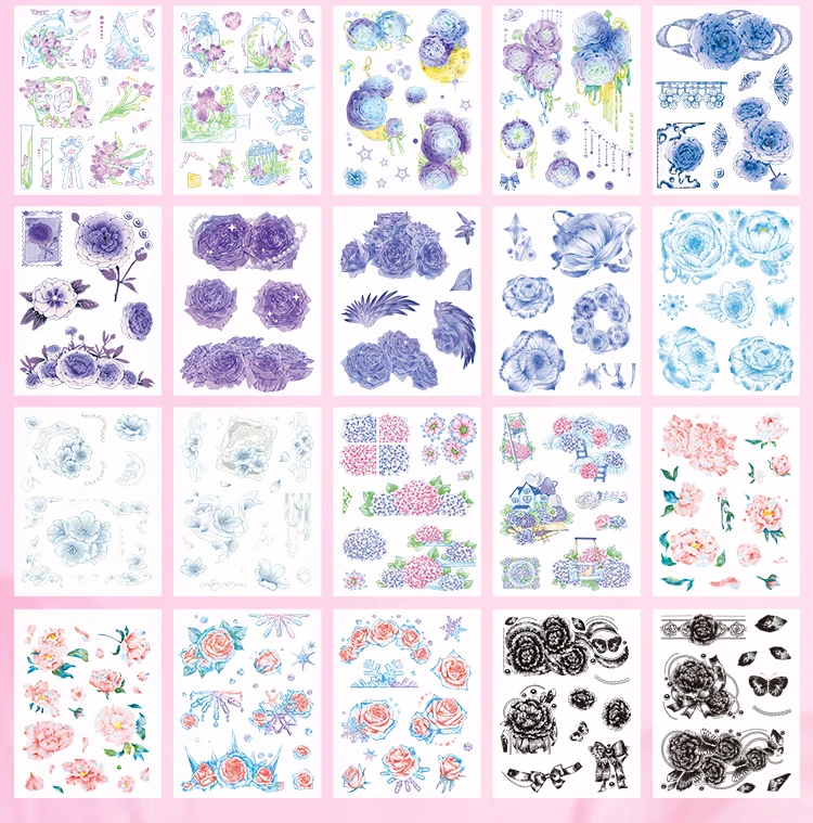 50sheets Stationery Stickers Kawaii cute girl Scrapbook Stickers Junk Journal Decorative Stickers Sticker for Scrapbookingֽֽ