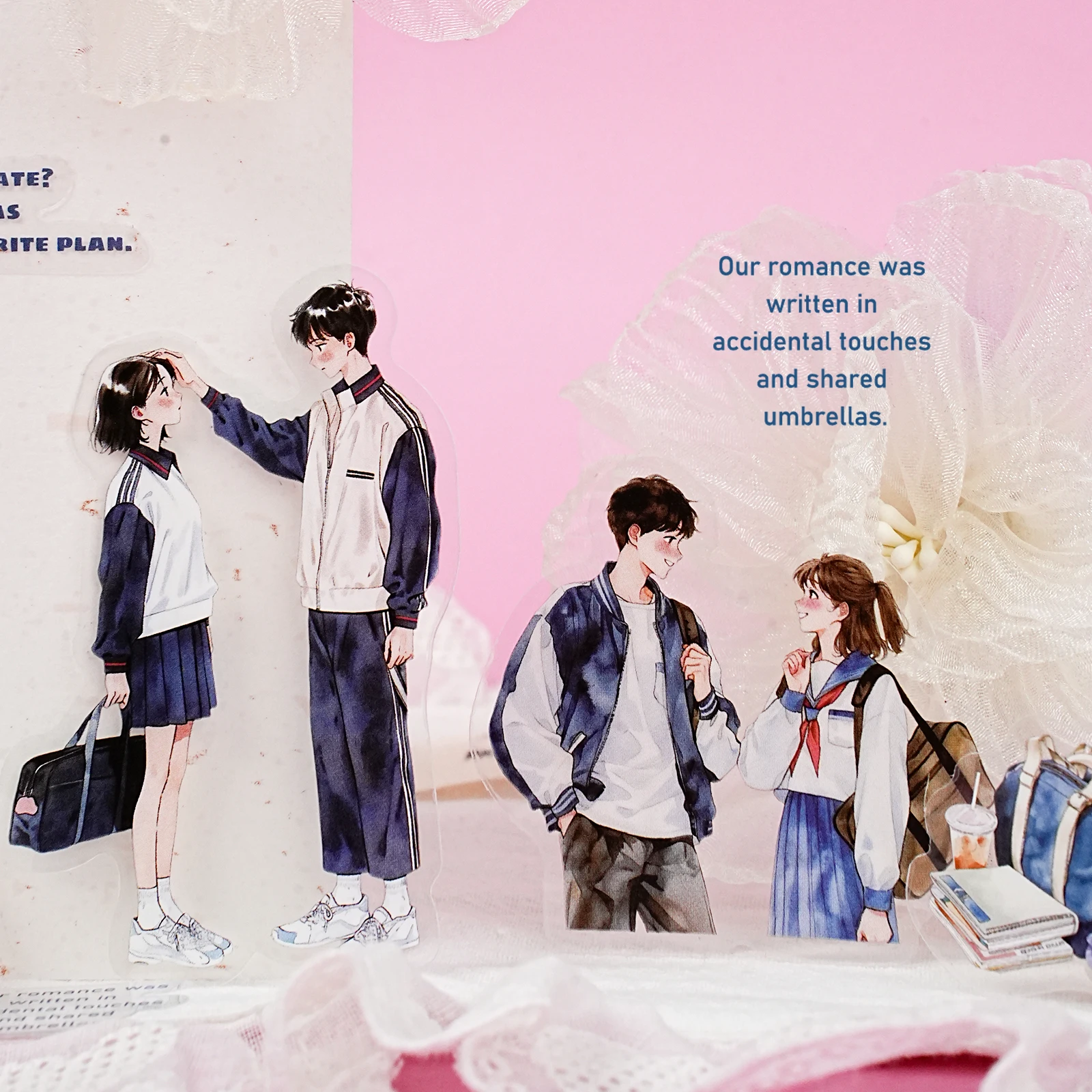 Etori Life Series: the Rest of My Life with You - Beautiful Figures Paired with Romantic Scenes Collage Decorative Stickers for Scrapbooking Supplies, Photo Albums, Office Notebooks, Phone Stickers, Room Decoration, Gift Bags, Student Stationery, Children's Stickers, Valentine's Day Materials, Small Gifts, Waterproof Decals