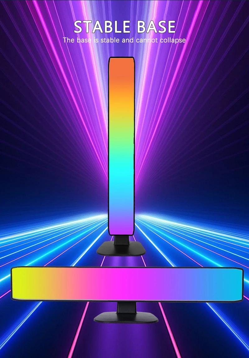 Smart Tuya RGB Gaming Atmosphere Light WIFI TV Game Computer Desktop Decor Desk Lamp App Remote Control Car Music Rhythm Light