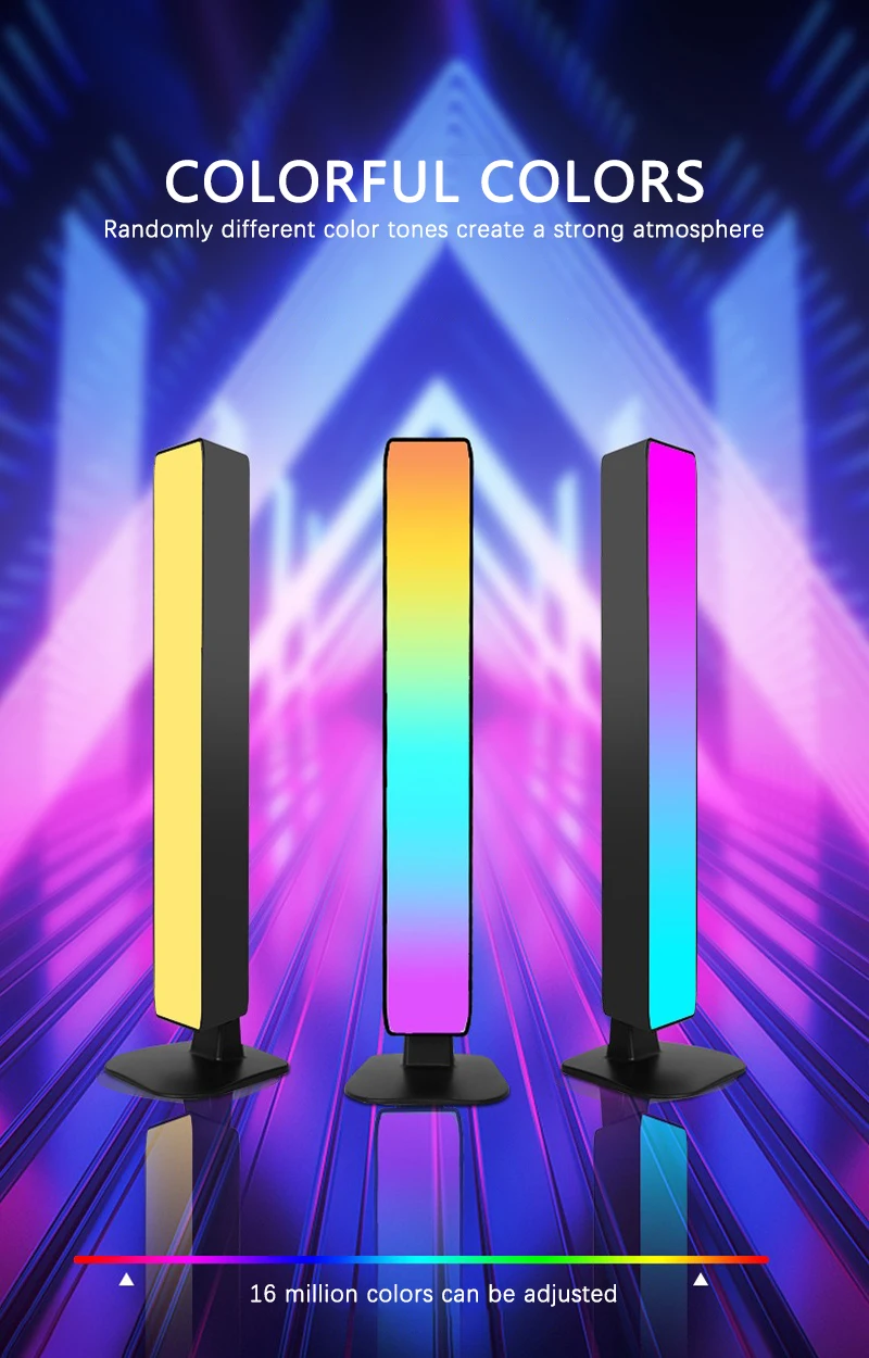 Smart Tuya RGB Gaming Atmosphere Light WIFI TV Game Computer Desktop Decor Desk Lamp App Remote Control Car Music Rhythm Light
