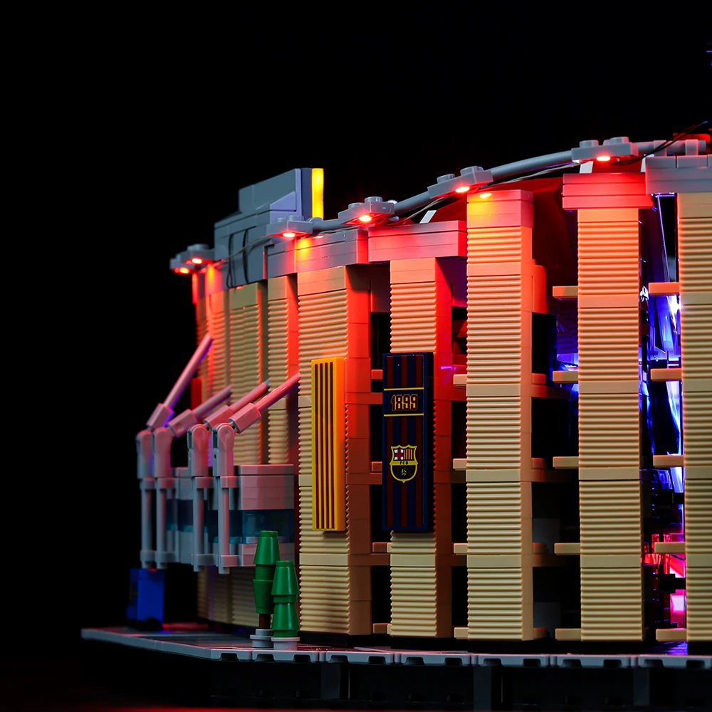 Led Light Kit Building Blocks FC Barcelona Camp Nou (RC Sound Version) For LEGO Creation 10284 (Only Light Kit Included)