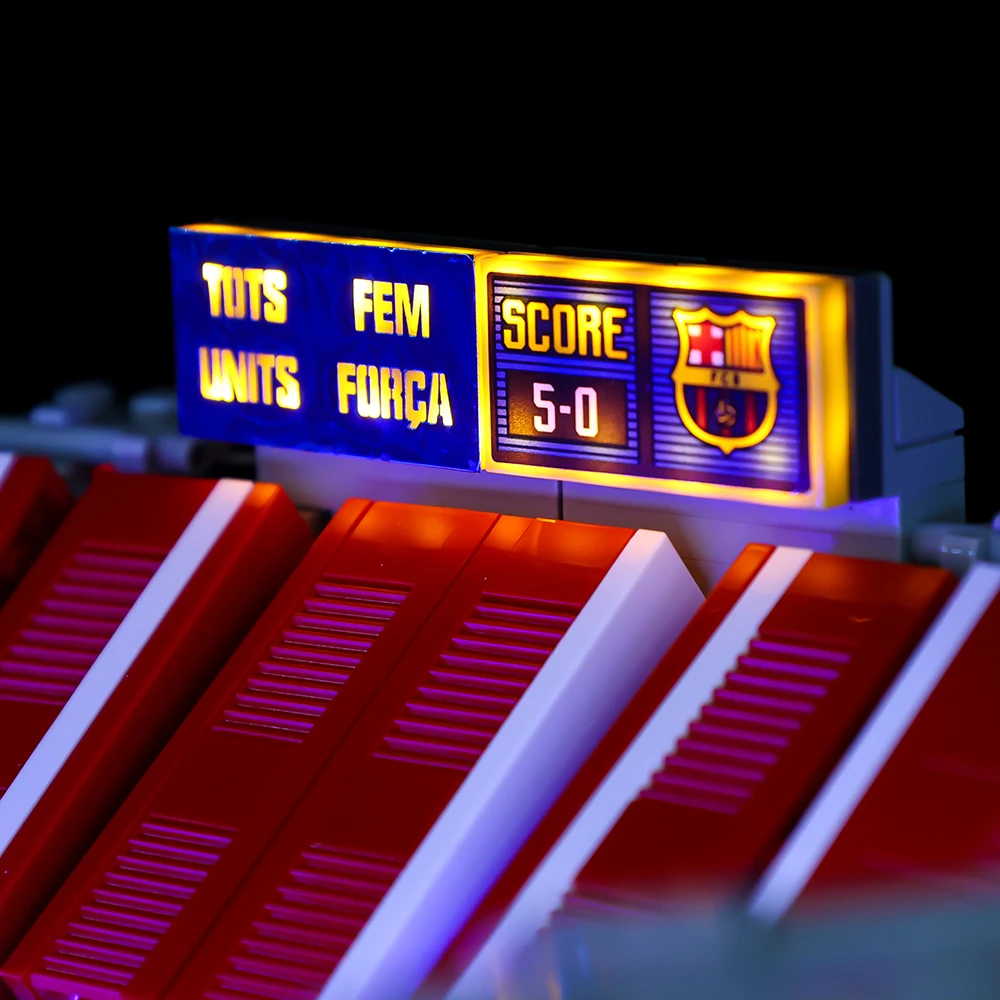 Led Light Kit Building Blocks FC Barcelona Camp Nou (RC Sound Version) For LEGO Creation 10284 (Only Light Kit Included)