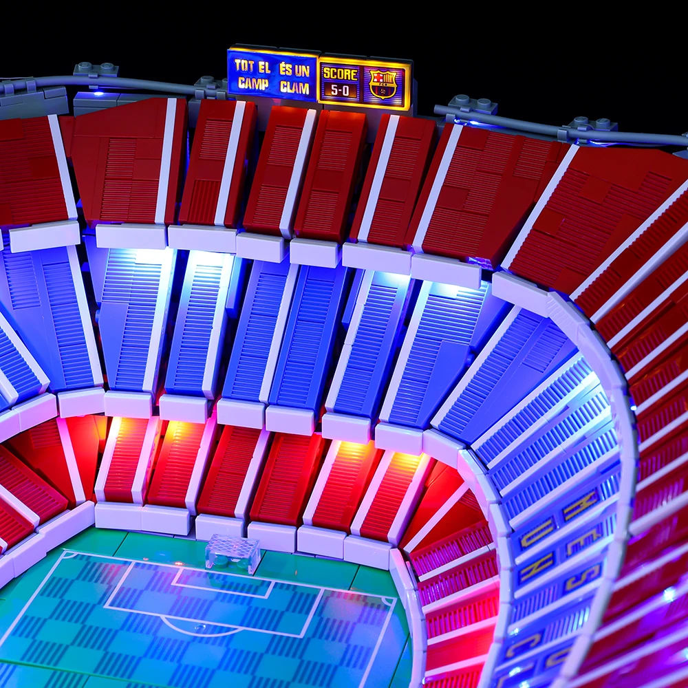 Led Light Kit Building Blocks FC Barcelona Camp Nou (RC Sound Version) For LEGO Creation 10284 (Only Light Kit Included)