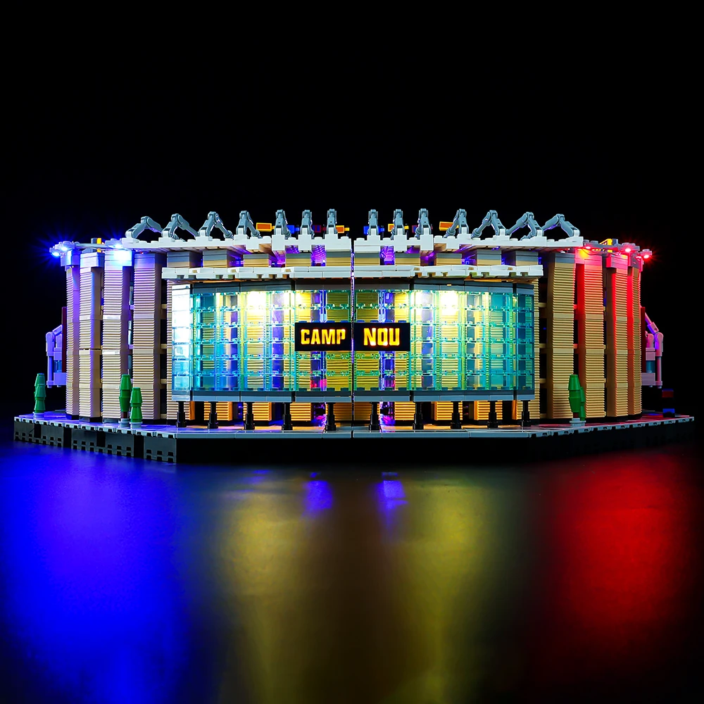 Led Light Kit Building Blocks FC Barcelona Camp Nou (RC Sound Version) For LEGO Creation 10284 (Only Light Kit Included)