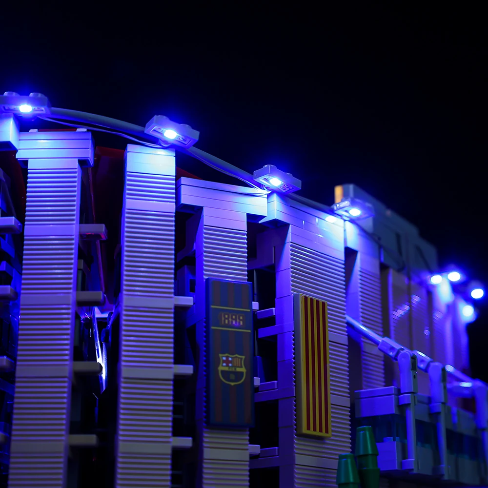 Led Light Kit Building Blocks FC Barcelona Camp Nou (RC Sound Version) For LEGO Creation 10284 (Only Light Kit Included)