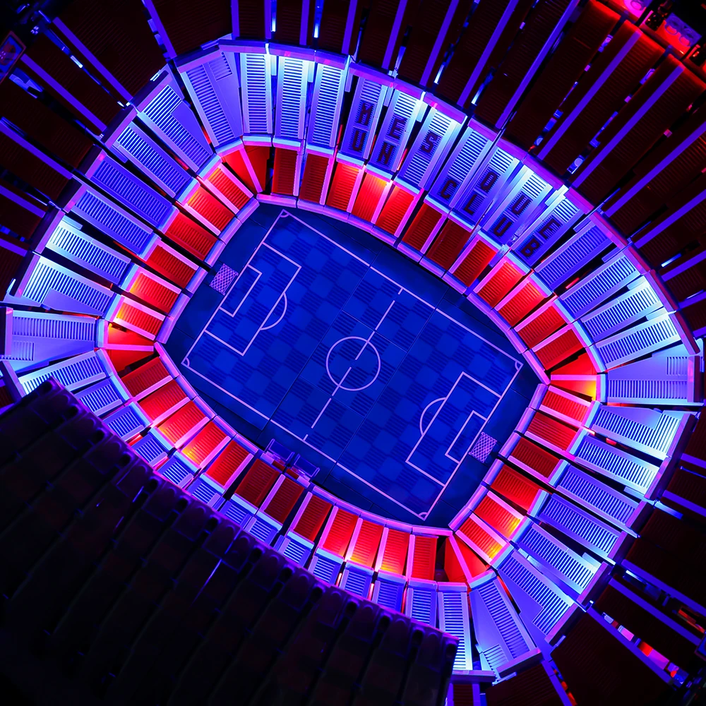 Led Light Kit Building Blocks FC Barcelona Camp Nou (RC Sound Version) For LEGO Creation 10284 (Only Light Kit Included)