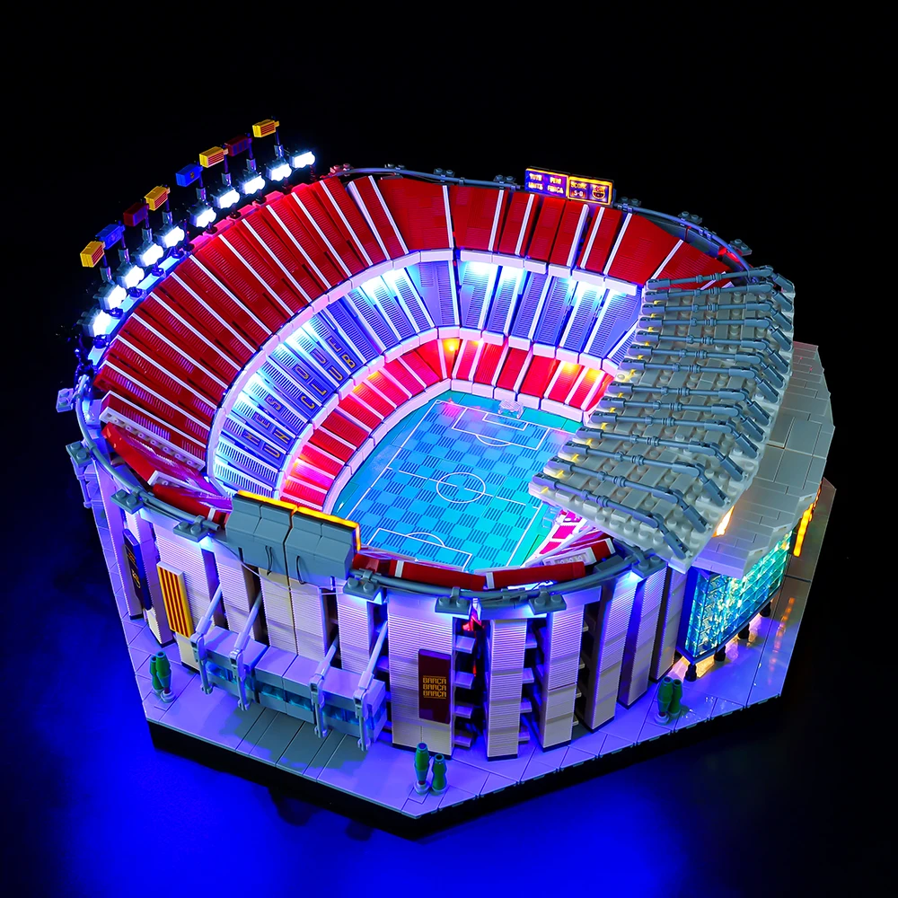Led Light Kit Building Blocks FC Barcelona Camp Nou (RC Sound Version) For LEGO Creation 10284 (Only Light Kit Included)