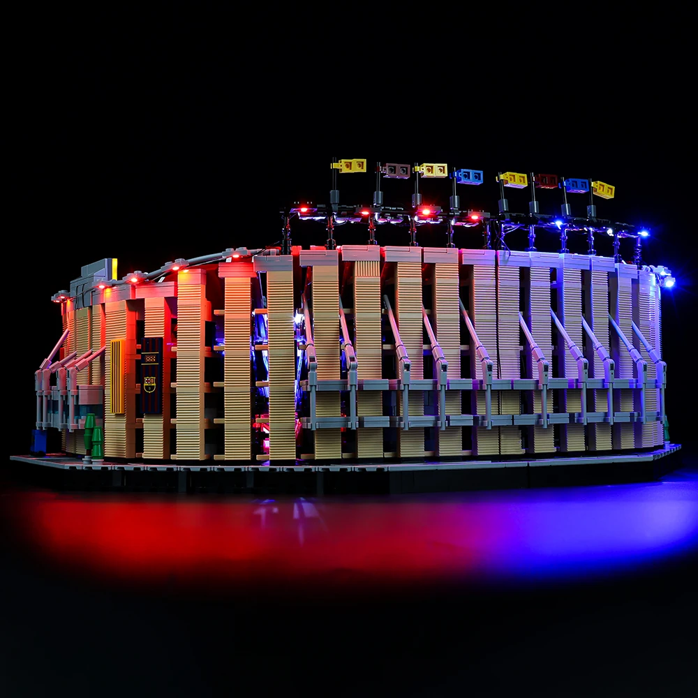 Led Light Kit Building Blocks FC Barcelona Camp Nou (RC Sound Version) For LEGO Creation 10284 (Only Light Kit Included)