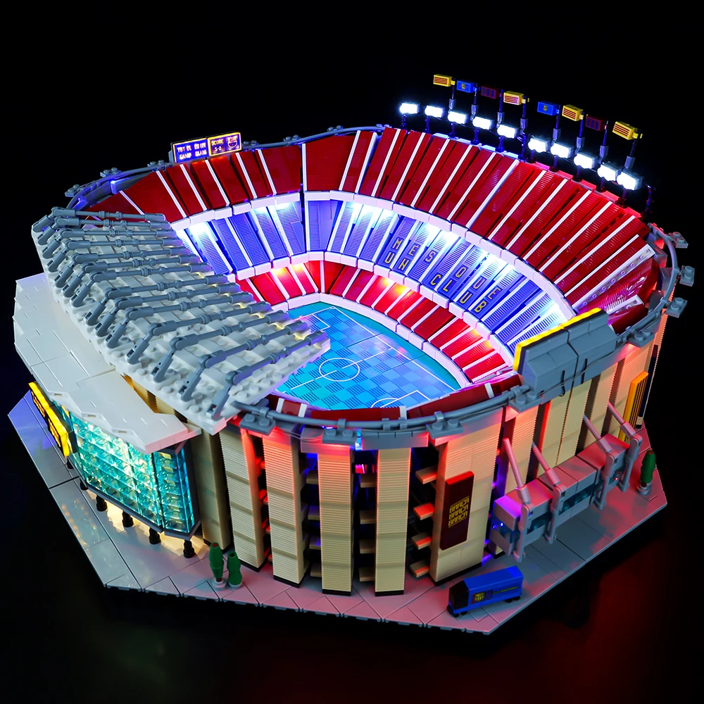Led Light Kit Building Blocks FC Barcelona Camp Nou (RC Sound Version) For LEGO Creation 10284 (Only Light Kit Included)