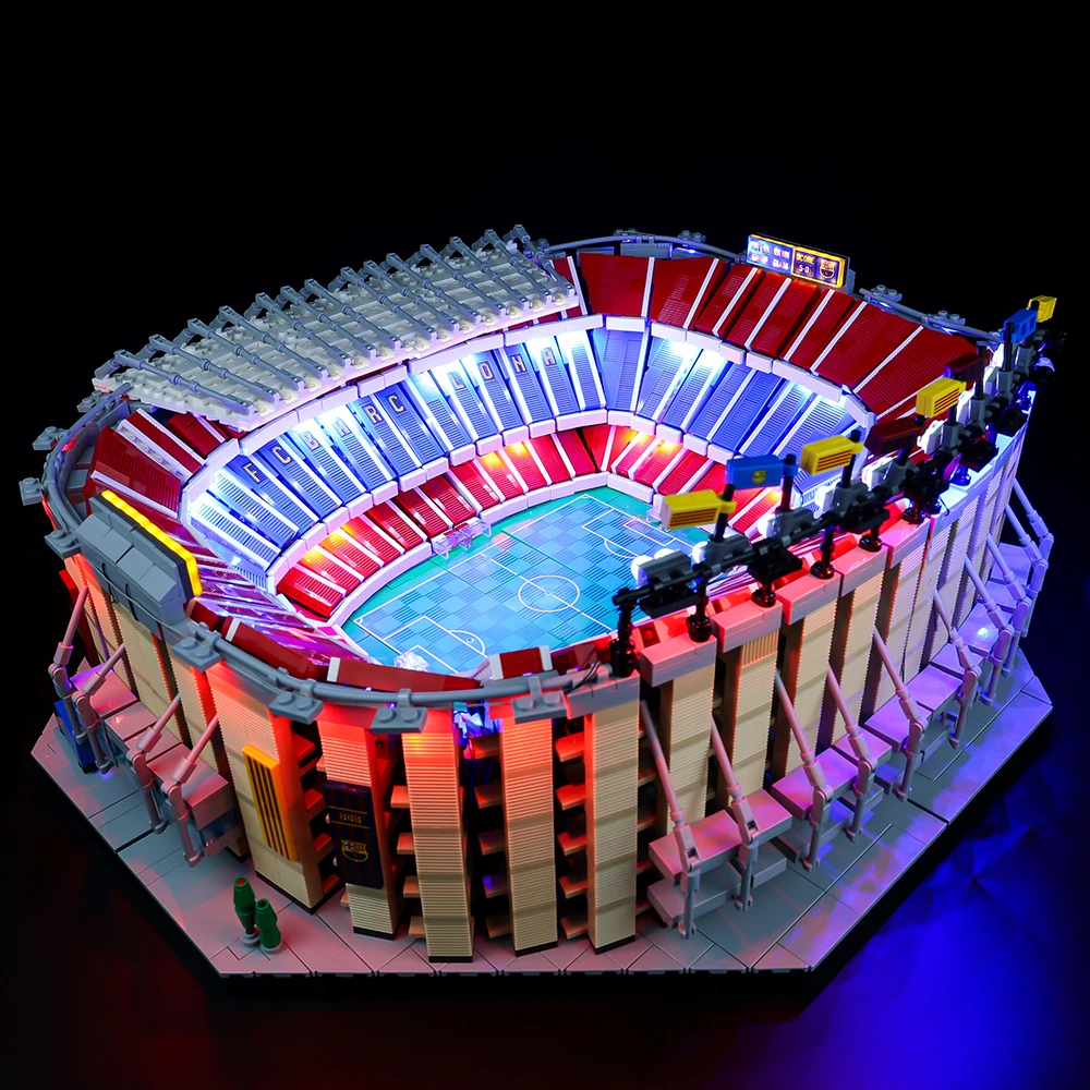 Led Light Kit Building Blocks FC Barcelona Camp Nou (RC Sound Version) For LEGO Creation 10284 (Only Light Kit Included)