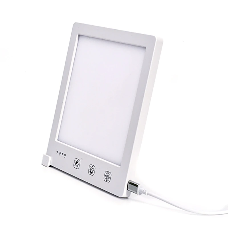 10000 Lux LED Daylight Lamp Intelligent Emotional Physiotherapy Lamp 3 Light Colours Brightness Adjustable LED Night Light
