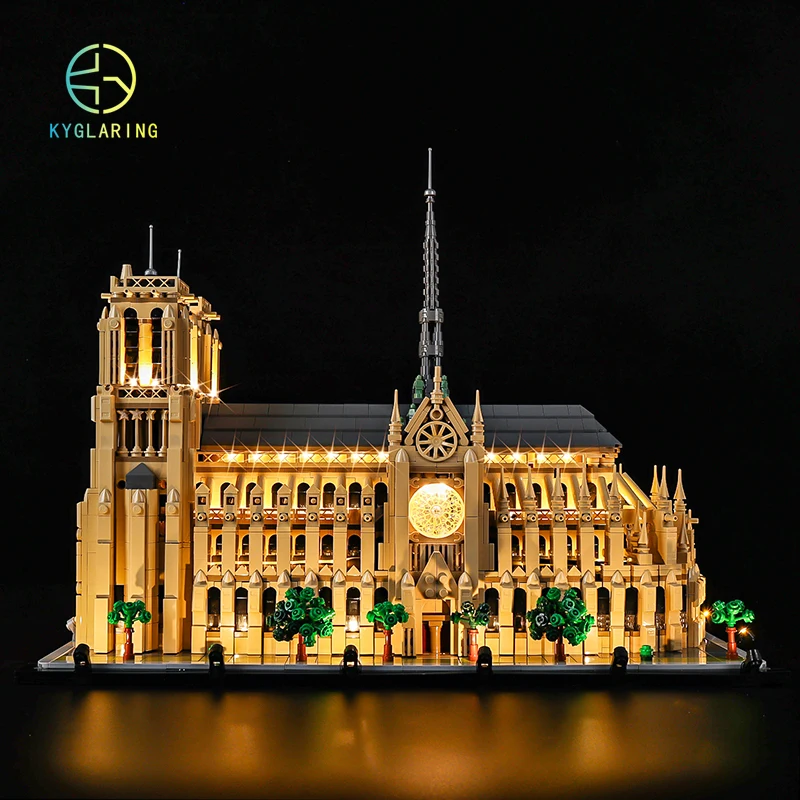 Led Light Kit For Architecture 21061 Notre-Dame de Paris Building Blocks (Only Light Kit Included)