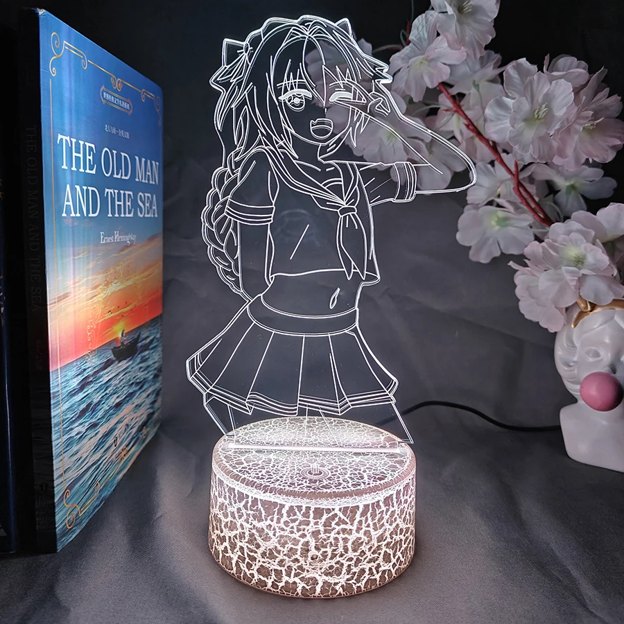 Fate Apocrypha Astolfo 3D Anime Night Lights Colorful Birthday Gifts For Bedroom Decor Cute Gaming Room Things RGB Color Change