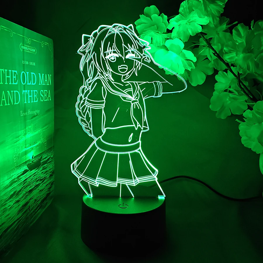 Fate Apocrypha Astolfo 3D Anime Night Lights Colorful Birthday Gifts For Bedroom Decor Cute Gaming Room Things RGB Color Change