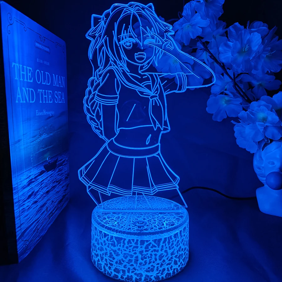 Fate Apocrypha Astolfo 3D Anime Night Lights Colorful Birthday Gifts For Bedroom Decor Cute Gaming Room Things RGB Color Change