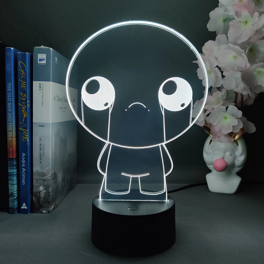 Hot Game The Binding of Isaac Rebirth 3D LED Night Light Indoor Bedroom Decoration Birthday Gift for Friend Isaac Neon Lava Lamp