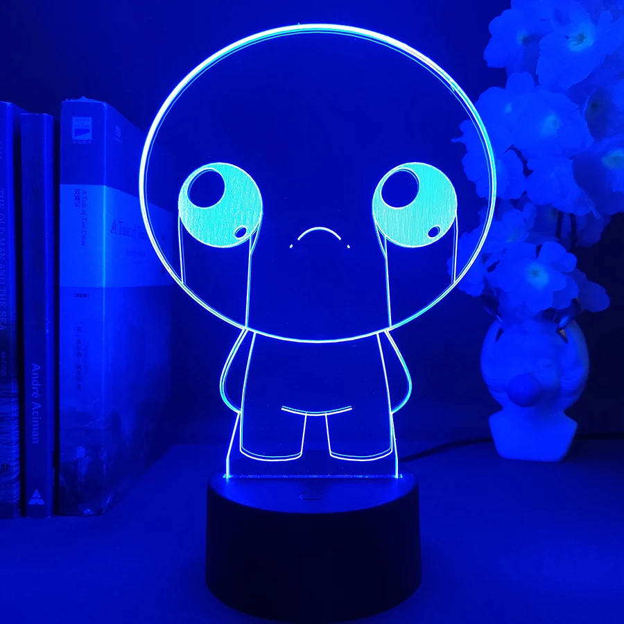 Hot Game The Binding of Isaac Rebirth 3D LED Night Light Indoor Bedroom Decoration Birthday Gift for Friend Isaac Neon Lava Lamp