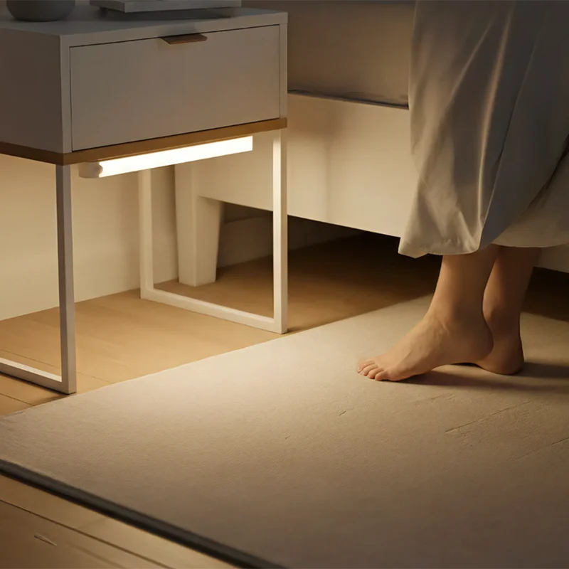 10-50cm USB Rechargeable LED Bar Lights Motion Sensor Night Light Portable Induction for Kitchen Cabinet Wardrobe Hallway
