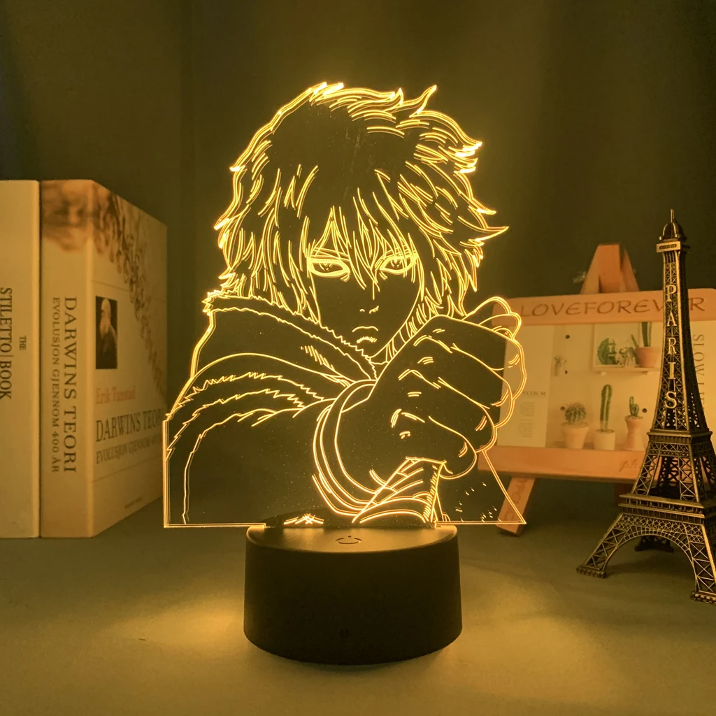 Anime Vinland Saga Led Lamp Thorfinn Karlsefni Figure for Kid Bedroom Decor Friend Birthday Gift 3d Light Manga Vinland Saga